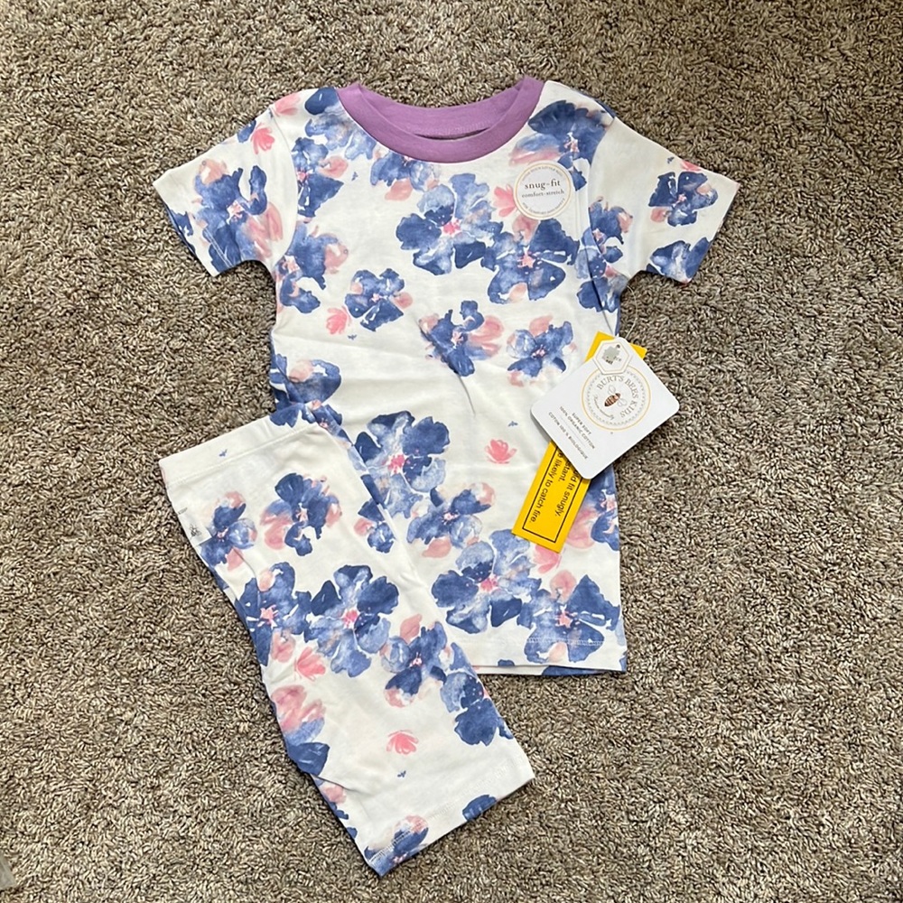 Girl’s Burt’s Bees Short Pajamas Size 4 - Picture 1 of 1